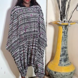 Black and white Chiffon Print jumper